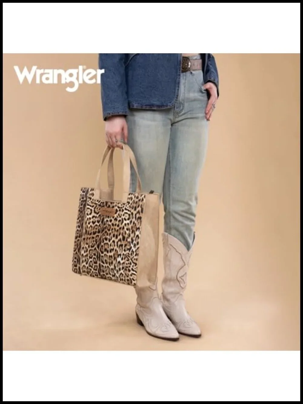 Vegan Leather Leopard Print Top-Handle Tote Bag for Work and Travel